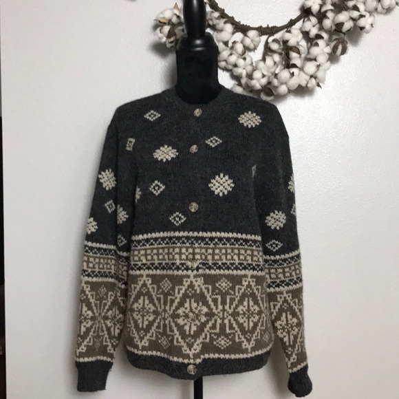 Eddie Bauer Sweaters - Eddie Bauer Nordic Wool & Alpaca Cardigan Sweater Eddie Bauer Sweaters - Eddie Bauer Nordic Wool & Alpaca Cardigan Sweater